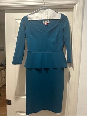 Chiara Boni Teal Sheath Dress